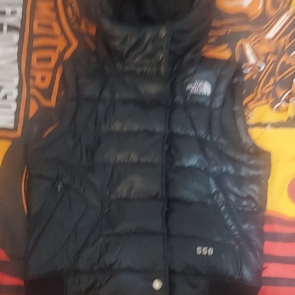 The North Face 550 Black Hooded Vest
